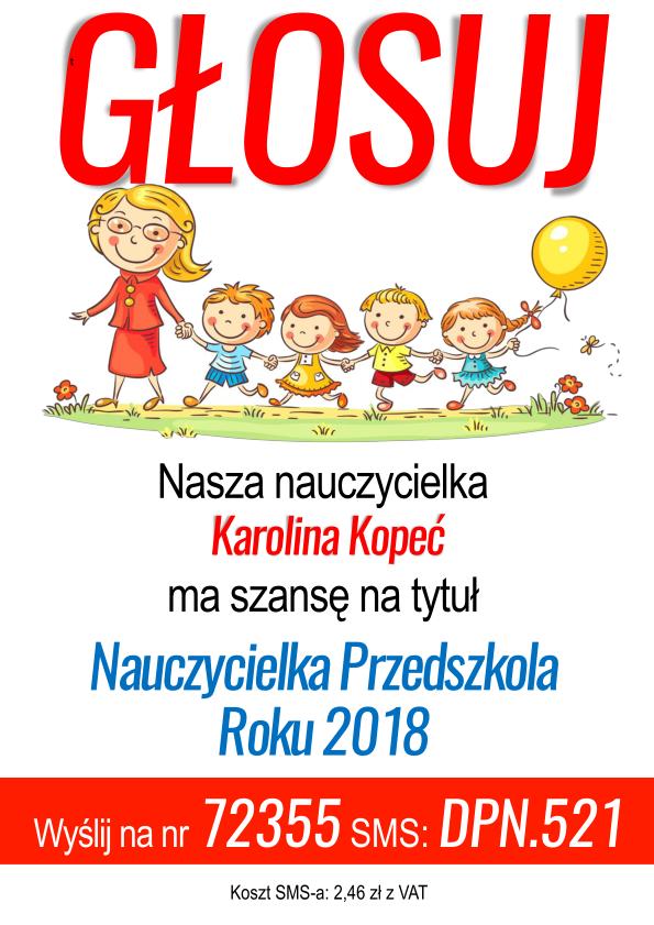 Nominacja Nauczycielka Roku 2018 - Karolina Kopeć